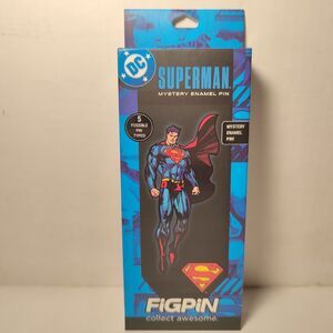Superman Quest Mystery Enamel Pin Sealed Box Official FigPin Collectible Badge